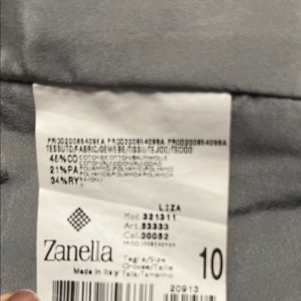 Zanella Light Gray Patterned Blazer - image 12